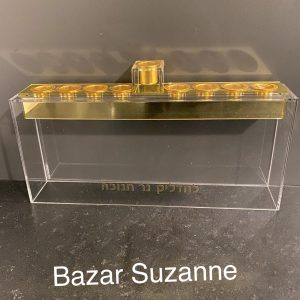 IMG_7966 Hanoukia acrylique transparente et dorée