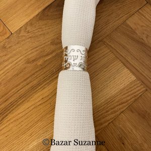 IMG_8146 LOT DE 4 RONDS DE SERVIETTES HAG SAMEAH ARGENT