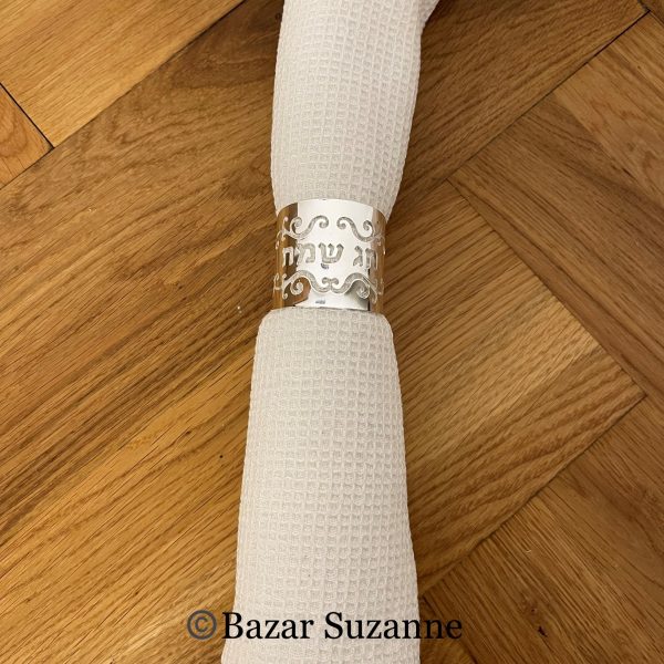 LOT DE 4 RONDS DE SERVIETTES HAG SAMEAH ARGENT