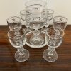 Le lot de 6 petits verres en cristal