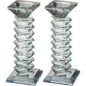 Bougeoir de shabbat cristal