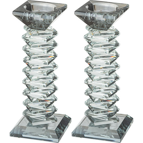 Bougeoir de shabbat cristal