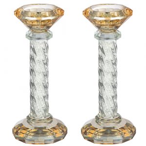 47819 Bougeoir de shabbat cristal