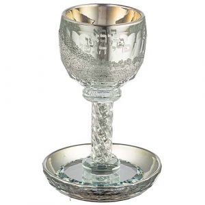 48530 verre a kidouch "cristal" Jerusalem