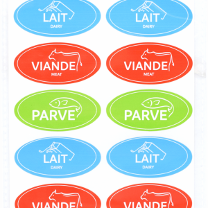 63613730ebec4c09e1afcbf78c2584a49ce4b82fae4e65bc5b9466f850151b39 (2) Lot de 18 Étiquettes, stickers: Lait Viande Parvé