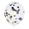 DBC-1001 Lot de 5 Ballons de Hanouka Confettis
