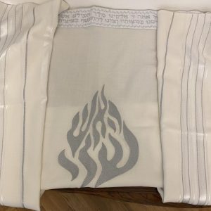 Talith Brodé Grande Flamme Breslev