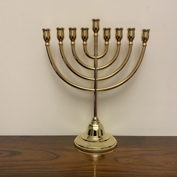 hanoukia en métal doré