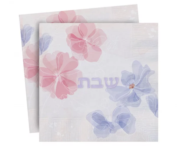 Lot de 16  serviettes de table Shabbat