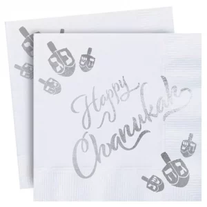 KN-5805_01 Lot de 20 serviettes de table hanouka