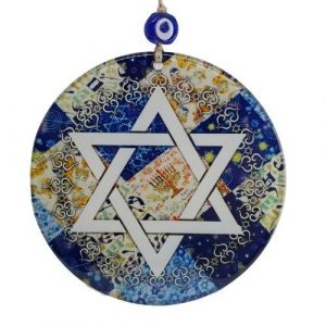 7f65ff407c4fee176a24576e114a9f1cd00781e9d60ceac1ebe643b688cdf944 plaque murale Étoile de David