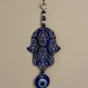 Hamsa - main bleue. Décoration murale