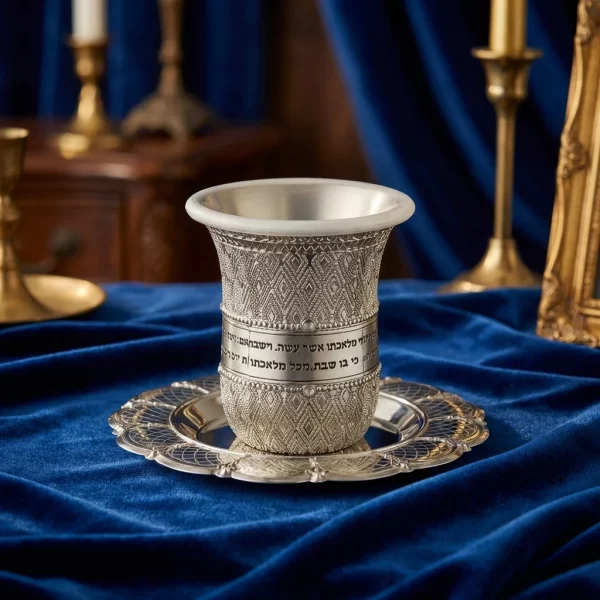 Verre à kidouch chromé