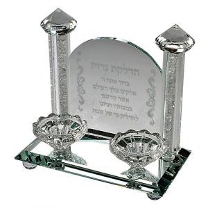 54303 Bougeoir de shabbat cristal
