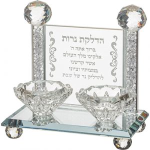 40149 Bougeoir de Shabbat cristal