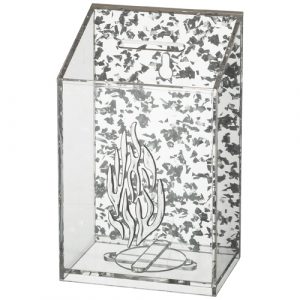 42770 Tzedaka en Plexiglass Flamme Rabbi Nahman de Breslev