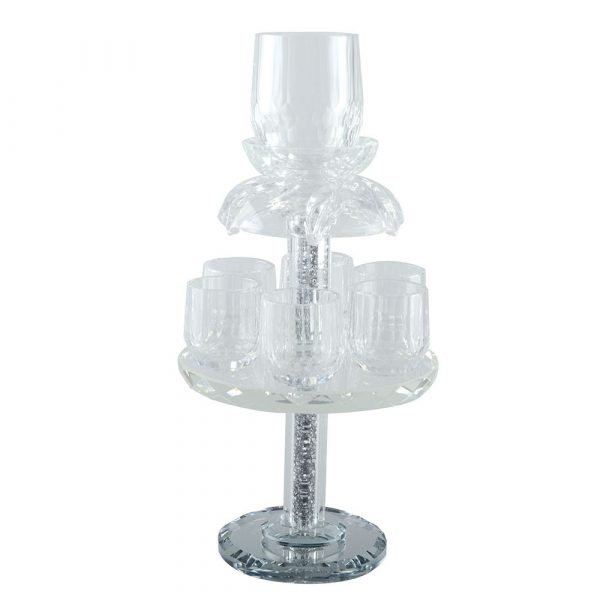 fontaine-a-vin-cristal Fontaine à kidouch en cristal avec 6 mini verres
