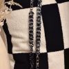 Ceinture de Shabbat mailles noires et blanches