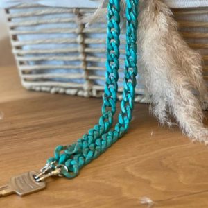 ceinture chaine turquoise Ceinture de Shabbat chaine turquoise