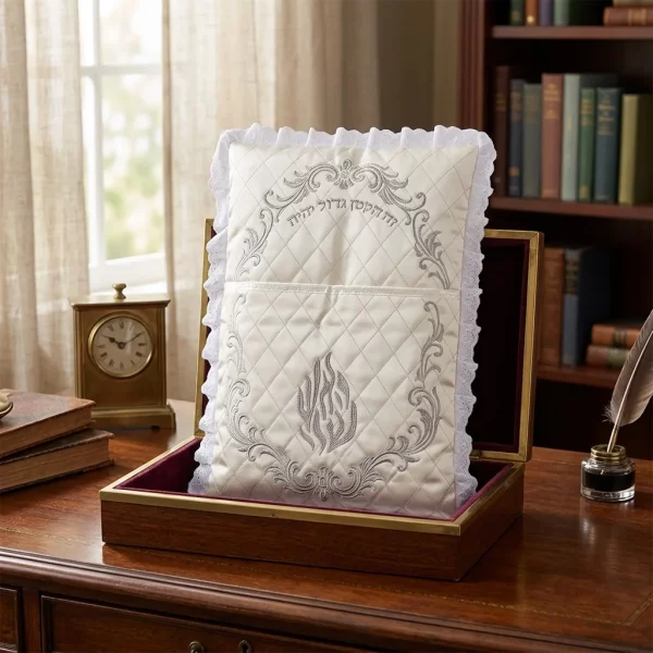 Coussin pour Brith Mila Flamme Rabbi Nahman de Breslev