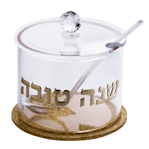 Pot à Miel avec cuillère  en plexiglass