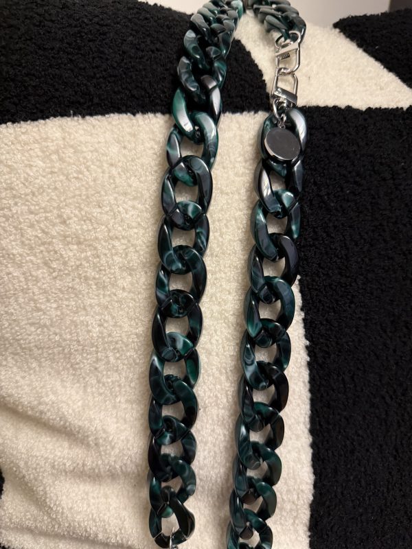 Ceinture de Shabbat Grosses Mailles Vertes