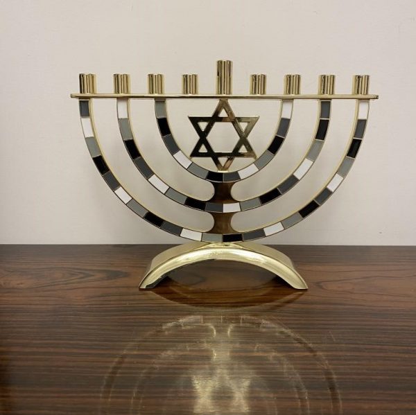 hanoukia maguen david grise Doré 