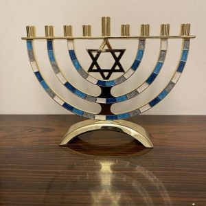 IMG_2525 hanoukia Maguen David bleu doré