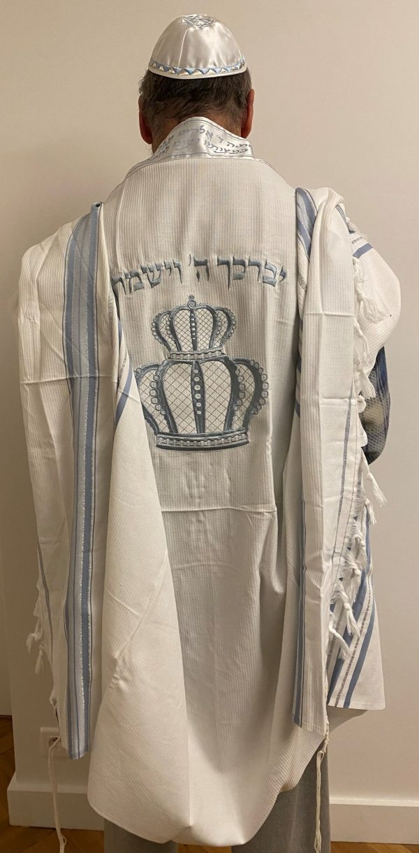 IMG_2595 Talith Coton Brodé Couronne