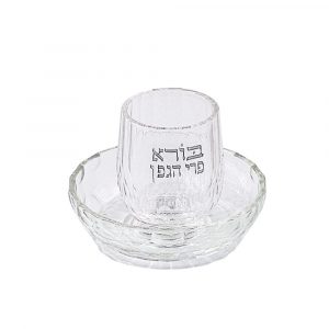 A14035S verre a kidouch Boré Péri Aguéfène בורא פרי הגפן en cristal
