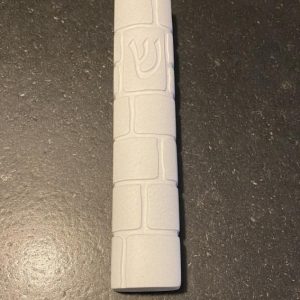 IMG_2830 mezouza Mezouza Polyrésine blanche imitation pierre 12 cm
