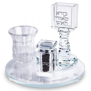 Set Havdala en cristal