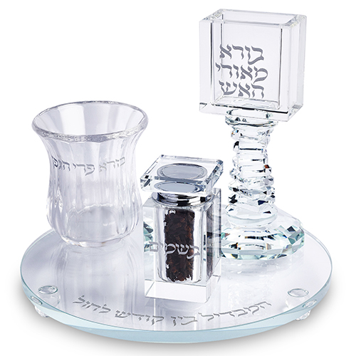 Set Havdala en cristal