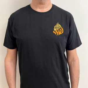 Tee Shirt Brodé Flamme Rabbin Nahman de Breslev