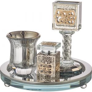 Set Havdala en cristal