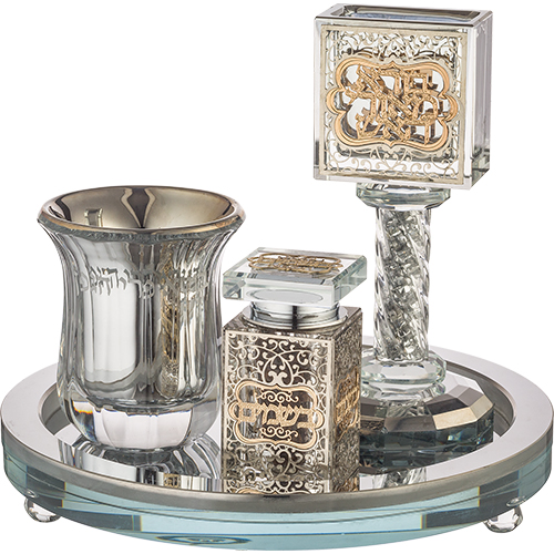 Set Havdala en cristal