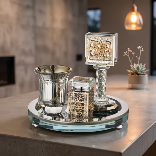 Set Havdala en cristal