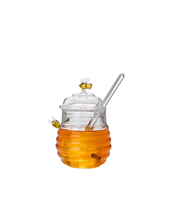 Pot à miel abeille en verre 280ml