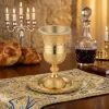 verre a kidouch métal doré