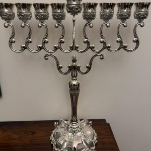 Hanoukia en Métal Argenté 56 cm