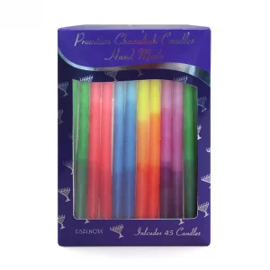 CC-5040 bougies de Hanouka multicolores