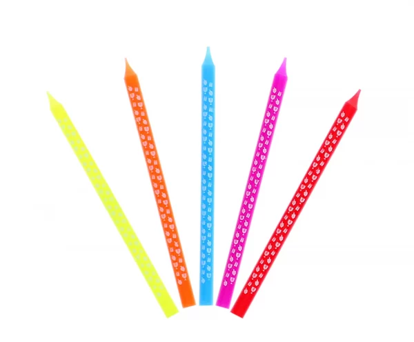 bougies de Hanouka multicolores