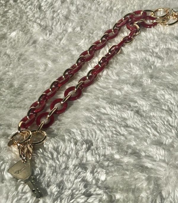 Ceinture de shabbat chaine  rouge et doré