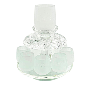 A13830 Fontaine à Kidouch Cristal avec 8 petits verres