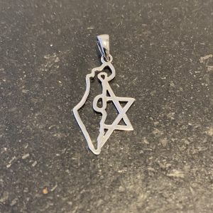 IMG_4788 Pendentif Carte d'Israël en Argent