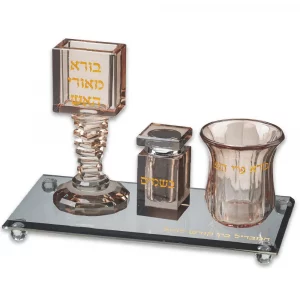 82460 (1) Set Havdala Cristal