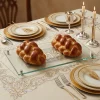 Plateau pour Shabbat en verre