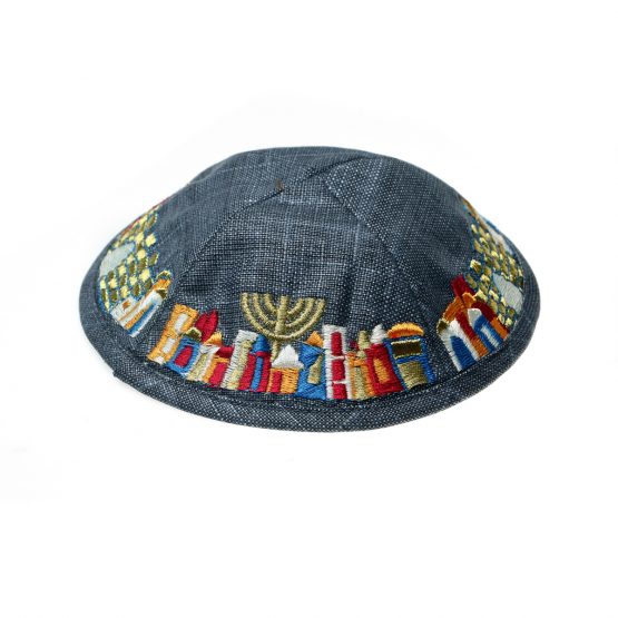 Kipa brodée Jerusalem – Image 2