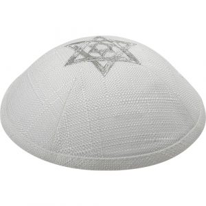 18107 Kipa brodé en Lin