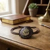 Collier Nahman imitation cuir 4,5 cm petek